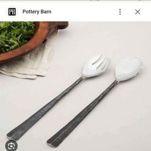 Pottery Barn Ridge Blackened Serving Utensils